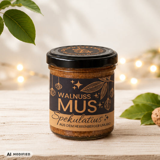 Weihnachtliches Walnussmus mit Spekulatiusgewürz
