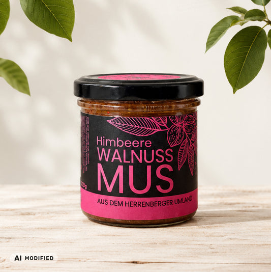 Walnuss Mus Himbeere